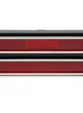 AMD 18 Red LED Rear Side Marker Lens w/ Stainless Bezel Chevrolet | GMC C/K Truck | Blazer | Jimmy | Suburban 1968-1972                                     - X740-4069-D - Image 4