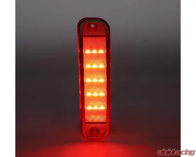 AMD 15 Red LED Rear Side Marker Lens w/ Stainless Bezel Chevrolet | GMC C/K Pickup Truck 1973-1980 - X740-4073-1D