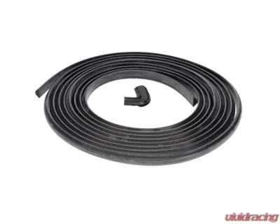 AMD Black Quarter Window Gasket Lock Strip w/ Cap Chevrolet | GMC C/K | Suburban 1973-1991 - X794-4273-BS