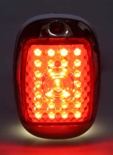 AMD LH Red Lens 27 Sequential LED Tail Light Assembly w/ Stainless Housing Chevrolet | GMC Truck 1947-1953                                     - X950-4047-3EL - Image 2