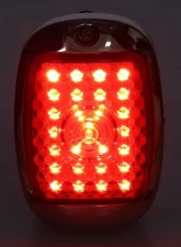 AMD RH Red Lens 27 Sequential LED Tail Light Assembly w/ Stainless Housing Chevrolet | GMC Truck 1947-1953                                     - X950-4047-3ER - Image 2