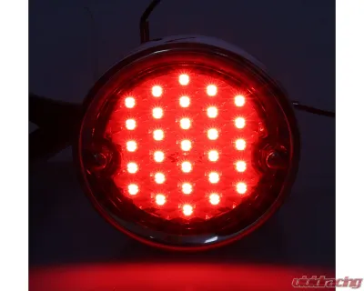 AMD LH/RH Red Lens 29 LED Tail Light Assembly w/ Stainless Housing Chevrolet | GMC Pickup Truck 1954-1955 - X950-4054-3D