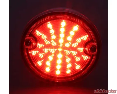 AMD Red Lens 41 LED Tail Light Assembly w/ Black Housing Chevrolet | GMC C/K Stepside Truck 1960-1966 - X950-4060-1D