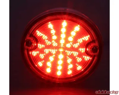 AMD Red Lens 41 LED Tail Light Assembly w/ Stainless Housing Chevrolet | GMC C/K Stepside Truck 1960-1966 - X950-4060-1DS
