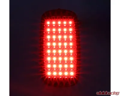 AMD Clear Lens 40 Red LED Tail Light Assembly Chevrolet | GMC C/K Fleetside Truck 1960-1966 - X950-4060-2CD