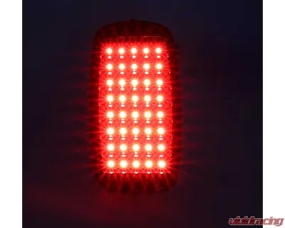 AMD Red Lens 40 Red LED Tail Light Assembly Chevrolet | GMC C/K Fleetside Truck 1960-1966 - X950-4060-2D
