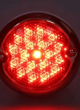 AMD RH 12V Red Lens 19 LED Tail Light Assembly w/ Black Housing Ford F1 | F2 | F3 Truck 1948-1952                                     - X950-4548-1DBR - Image 2