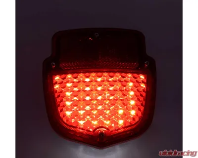 AMD LH Sequential LED Tail Light Assembly w/ Chrome Housing Ford F-Series Flareside Truck 1955-1966 - X950-4556-2EL