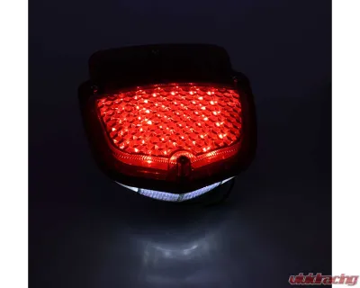 AMD LH Sequential LED Tail Light Assembly w/ Chrome Housing Ford F-Series Flareside Truck 1955-1966 - X950-4556-2EL