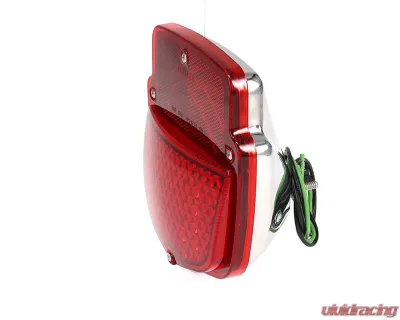 AMD LH Sequential LED Tail Light Assembly w/ Chrome Housing Ford F-Series Flareside Truck 1955-1966 - X950-4556-2EL