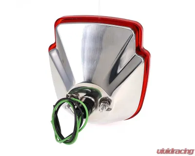 AMD RH Sequential LED Tail Light Assembly w/ Chrome Housing Ford F-Series Flareside Truck 1955-1966 - X950-4556-2ER