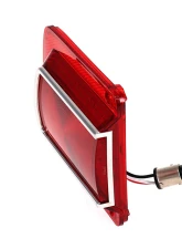 AMD LH 41 Red LED Taillight Lens w/ Stainless Bezel Chevrolet Chevelle | Malibu 1965                                     - X951-3465-1DL - Image 3