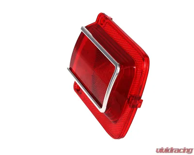 AMD RH 41 Red LED Taillight Lens w/ Stainless Bezel Chevrolet Chevelle | Malibu 1965 - X951-3465-1DR