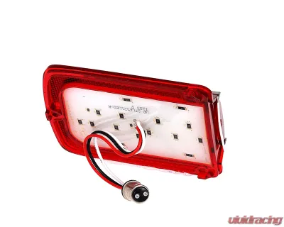 AMD RH 41 Red LED Taillight Lens w/ Stainless Bezel Chevrolet Chevelle | Malibu 1965 - X951-3465-1DR