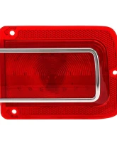 AMD RH 41 Red LED Taillight Lens w/ Stainless Bezel Chevrolet Chevelle | Malibu 1965                                     - X951-3465-1DR - Image 4