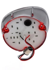 AMD LH 46 Red LED Tail Light Lens w/ Stainless Bezel Chevrolet Chevelle | Malibu 1971                                     - X951-3471-1DL - Image 3