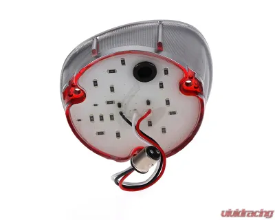 AMD LH 46 Red LED Tail Light Lens w/ Stainless Bezel Chevrolet Chevelle | Malibu 1971 - X951-3471-1DL