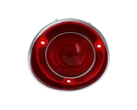 AMD LH 46 Red LED Tail Light Lens w/ Stainless Bezel Chevrolet Chevelle | Malibu 1971