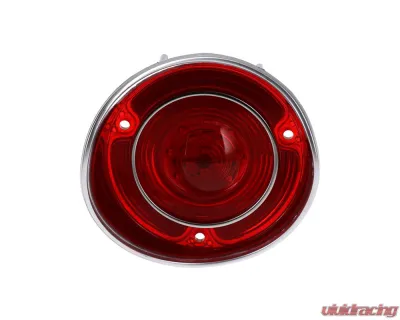 AMD LH 46 Red LED Tail Light Lens w/ Stainless Bezel Chevrolet Chevelle | Malibu 1971 - X951-3471-1DL