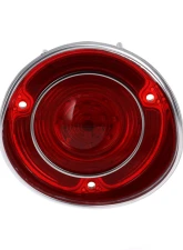 AMD RH 46 Red LED Tail Light Lens w/ Stainless Bezel Chevrolet Chevelle | Malibu 1971                                     - X951-3471-1DR - Image 4