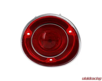 AMD RH 46 Red LED Tail Light Lens w/ Stainless Bezel Chevrolet Chevelle | Malibu 1971 - X951-3471-1DR