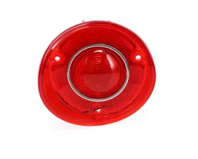 AMD LH 42 Red LED Tail Light Lens w/ Stainless Bezel Chevrolet Chevelle | Malibu 1972
