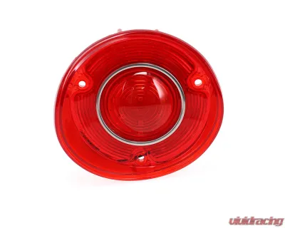 AMD LH 42 Red LED Tail Light Lens w/ Stainless Bezel Chevrolet Chevelle | Malibu 1972 - X951-3472-1DL