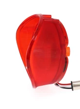 AMD RH 42 Red LED Tail Light Lens w/ Stainless Bezel Chevrolet Chevelle | Malibu 1972                                     - X951-3472-1DR - Image 3