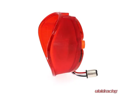 AMD RH 42 Red LED Tail Light Lens w/ Stainless Bezel Chevrolet Chevelle | Malibu 1972 - X951-3472-1DR