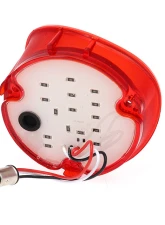 AMD RH 42 Red LED Tail Light Lens w/ Stainless Bezel Chevrolet Chevelle | Malibu 1972                                     - X951-3472-1DR - Image 4