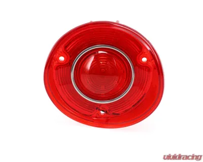 AMD RH 42 Red LED Tail Light Lens w/ Stainless Bezel Chevrolet Chevelle | Malibu 1972 - X951-3472-1DR