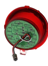 AMD LH 30 Red LED Tail Lights Lens w/ Stainless Bezel Chevrolet Camaro 1970-1973                                     - X951-3570-1DL - Image 4