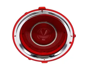 AMD LH 30 Red LED Tail Lights Lens w/ Stainless Bezel Chevrolet Camaro 1970-1973