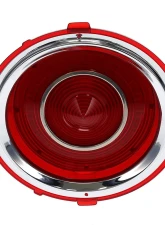 AMD LH 30 Red LED Tail Lights Lens w/ Stainless Bezel Chevrolet Camaro 1970-1973                                     - X951-3570-1DL - Image 4