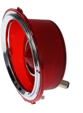 AMD RH 30 Red LED Tail Lights Lens w/ Stainless Bezel Chevrolet Camaro 1970-1973                                     - X951-3570-1DR - Image 3