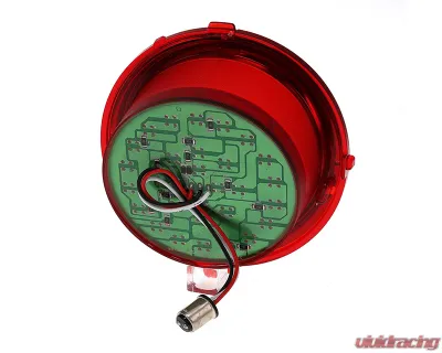 AMD RH 30 Red LED Tail Lights Lens w/ Stainless Bezel Chevrolet Camaro 1970-1973 - X951-3570-1DR
