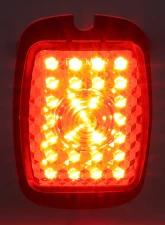 AMD RH 12 Volt 27 Red LED Tail Light Lens Chevrolet | GMC Truck 1947-1953                                     - X951-4047-DR - Image 2