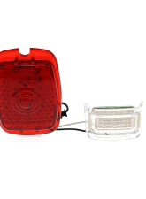 AMD LH 12 Volt 27 Red Sequential LED Tail Light Lens w/ 6 White License Lamp LED Chevrolet | GMC Truck 1947-1953                                     - X951-4047-EL - Image 4