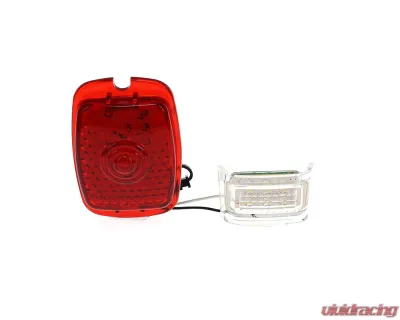 AMD LH 12 Volt 27 Red Sequential LED Tail Light Lens w/ 6 White License Lamp LED Chevrolet | GMC Truck 1947-1953 - X951-4047-EL
