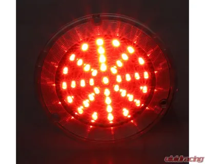AMD 41 Red LED Clear Tail Light Lens Chevrolet | GMC Fleetside Truck 1958-1959 - X951-4058-1CD
