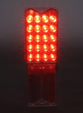 AMD 20 Red LED Clear Tail Light Lens Chevrolet | GMC C/K Fleetside Pickup Truck | Blazer | Jimmy 1967-1972                                     - X951-4067-2CD - Image 2