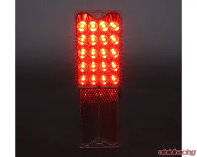 AMD 20 Red LED Clear Tail Light Lens Chevrolet | GMC C/K Fleetside Pickup Truck | Blazer | Jimmy 1967-1972 - X951-4067-2CD