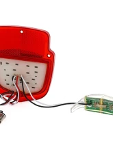 AMD LH 38 Red LED Tail Light Lens w/ 12 White License Lamp LED Ford F-Series Flareside Truck 1955-1966                                     - X951-4555-1DNL - Image 4