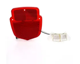 AMD LH 38 Red Sequential LED Tail Light Lens w/ 12 White License Lamp LED Ford F-Series Flareside Truck 1955-1966