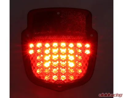 AMD RH 38 Red Sequential LED Tail Light Lens Ford F-Series Flareside Truck 1955-1966 - X951-4555-1ENR