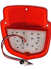 AMD RH 38 Red Sequential LED Tail Light Lens Ford F-Series Flareside Truck 1955-1966                                     - X951-4555-1ENR - Image 3