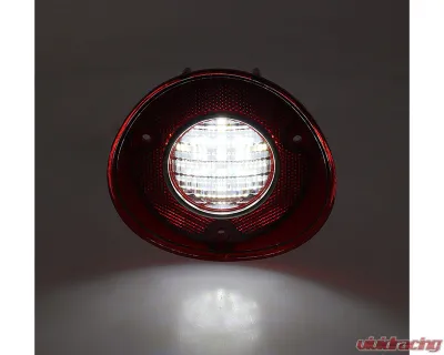 AMD LH 34 White LED Back-Up Lamp w/ Stainless Bezel Chevrolet Chevelle 1972 - X955-3472-DL