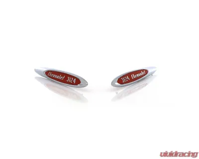 AMD Pair "Chevrolet 3124" Fender Emblems Chevrolet Cameo Pickup 1957 - X999-4057-22P