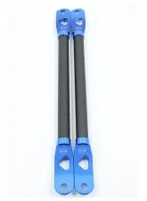 VTT Carbon Fiber Strut Braces Blue Toyota Supra A90 2020-2024                                     - VTT-A9X-CAR-STRUT-BLUE - Image 3