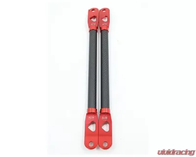 VTT Carbon Fiber Strut Braces Red Toyota Supra A90 2020-2024 - VTT-A9X-CAR-STRUT-RED